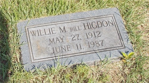 Bill Higdon's headstone